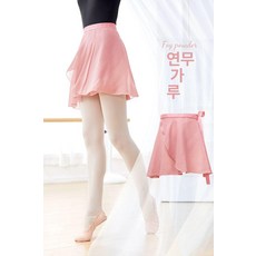 발레 랩스커트 연습용 레오타드 메쉬 쉬폰 연습복 플라워