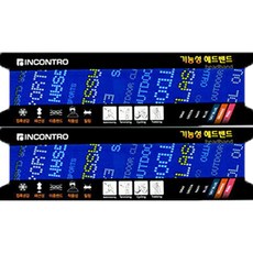 인콘트로 맨살보다 시원한 쿨 아이스 스포츠 헤어밴드, 디지털블루, 2개