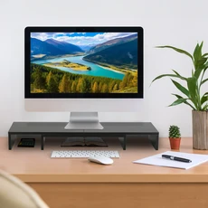 아이샵 접이식 노트북 거치대 각도조절가능, 블랙, 1개