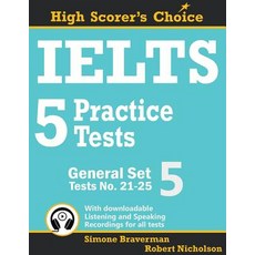IELTS 5 Practice Tests General Set 5: Tests No. 21-25 Paperback, Simone Braverman