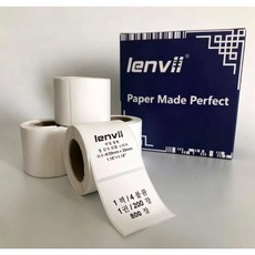 LENVII 30mm 다기능 감열합성 라벨지 방수 내유성 스크래치 찢김 방지 선명한 인쇄 감열 라벨 프린터 전용으로 미용 문창 핸드메이드 제품에 많이 사용, 1박스