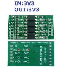 4ch 3.3V 5V 12V 디지털 로직 레벨 변환 모듈 Arduiuo NANO STM32 AVR 용 광학 절연 보드에, 03 IN3V3 OUT3V3