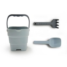 可折疊矽膠玩沙玩具組, 藍色