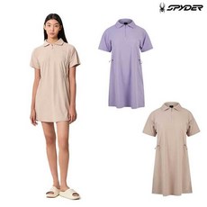 스파이더 여성 카라 반팔 원피스 SPJMCNOP352W YFN113 VYI447