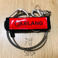 潛鯨 自潛安全繩 Lanyard 安全繩 自由潛水 潛伴繩1M 潛水 Free Diving, 黑色