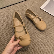 Cwadun 여성 부드러운 바닥 패션 심플 메리 제인 신발