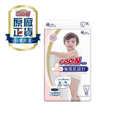 GOO.N 敏感肌 黏貼型尿布 L/54片, 1個