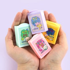 부적 마술 지우개 4종1세트 잘지워지는 귀여운 필기구 초등 학생 단체 선물, 1000부적마술지우개 4종1세트