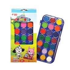 티티 물에 잘 녹는 고체물감 21색 수채화, 21색 x 2개