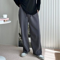 남성 스판 밴딩 와이드 트레이닝 바지 통바지 편안 데일리