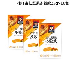 桂格 杏仁堅果多穀飲, 1個, 杏仁堅果多穀飲25g×10包
