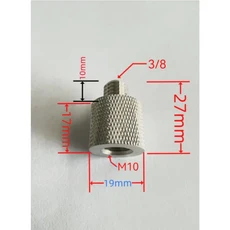 JPC 안테나용 1pcs 3/8 ~ M10 커넥터 어댑터, 01 Golden color