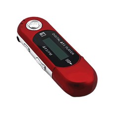 TF 카드 슬롯과 3A 배터리 플러그로 야외 음악과 호환되는 LCD 디스플레이 전원을 지원하는 USB MP3 플레이어, Red, 1개, 8NB702659_ZYJ