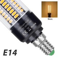 전구 옥수수 램프 거실 샹들리에 침실 냉온, 6. E14 Warm White, G. 132leds 12W