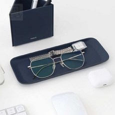 스토어-이유 현관열쇠악세사리수납함 엔엠텍코리아 PU 책상 수납 정리함, 브라운