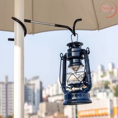 랄라온 캠핑 폴대걸이 캠핑랜턴돼지꼬리, 블랙