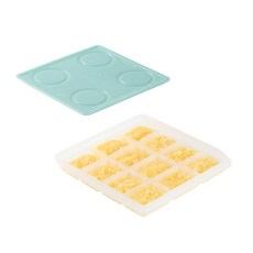 2angels 矽膠副食品儲存盒 15mlx12格 食品級矽膠 德國LFGB認證, N/A, 1個, 15ml