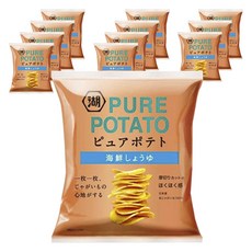 PurePotato 湖池屋洋芋片 海鮮醬油口味, 12個