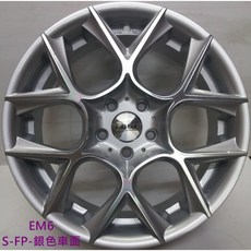 FK鋁圈 19吋 5/112 EM6 銀色車面 鋁合金 輕量化 提升操控 適用多款車型, 1個