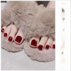 DFMEI 車釐子氣質顯白腳指甲紅色指甲油免烤持久不掉色流行套裝, 1個, 1g, 車釐子(單瓶):如圖