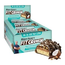 FITCRUNCH 초콜릿 코코넛 아몬드 단백질바 46g 9개입 1박스