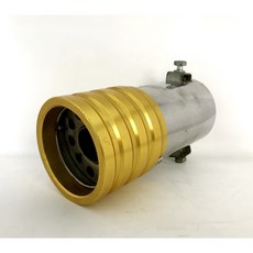 圓夢工廠 Mitsubishi Zinger 金屬鍍鉻鋁 改裝造型尾飾管, 1個, 金色