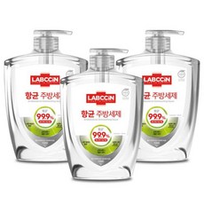 랩신 항균 주방세제 라임향, 750ml, 3개