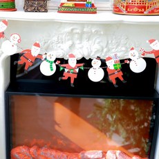 웰컴 산타 가랜드 크리스마스 파티 소품 인테리어, 1개