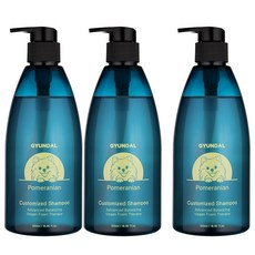 2+1 견달 포메라니안 전용 어드밴스드 밸런싱 강아지 천연 저자극 애견 샴푸 린스 겸용, 3개, 500ml