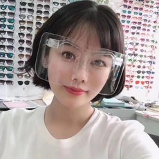 지니홀딩스 안면보호 페이스쉴드 비말차단 보안경 눈보호 투명고글 위생안경, A타입, 1개, 상세페이지참조