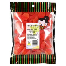 아시아 트랜스 리치 구미 리 힝 무이 자두 가루 | 하와이 Asia Trans Lychee Gummies with Li Hing Mui Plum Powder | Hawaiian, 1개, 521.63g