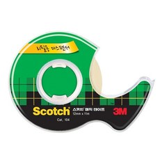 3M 스카치 매직 테이프 디스펜서 104A 12mm x 11m 낱개, 1개