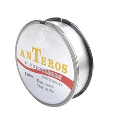 DAMMAIDDAO 1 패키지 164yds 명확한 Fluorocarbon 낚시 라인 충격 방지 리더 바닷물 및 민물 송어 낚시 액세서리, 탄소 섬유, 분명한