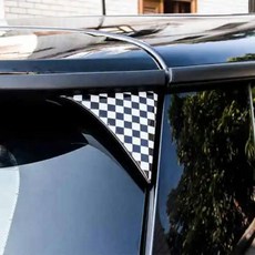 미니 이전 차량용 리어 트렁크 테일핀 스포일러 윙 스티커 데칼 장식 자동차 스타일링 외부, 5. Checker, 기본