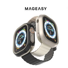 MAGEASY Apple Watch Ultra 鋁合金保護殼, 午夜黑-Watch Ultra 49mm