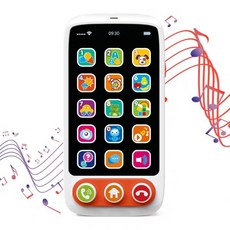 皇兒 HE8001嬰兒觸屏手機 仿真觸控 燈光音樂 有趣手機玩具, 1個