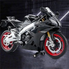 11455242 다이캐스트 미니어처 모델 모형 바이크 컬렉터 자동차 장식품 선물 1/12에 적합한 아프릴리아 RSV4 합금 컬렉션 블랙