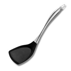 現貨 發票 304不鏽鋼矽膠鏟 不沾鍋專用炒菜鏟子 一體成形耐高溫保護鍋具, 1個, 如圖示