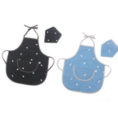 어린이집앞치마 국내 자수앞치마 두건세트 (택1) 아동 미술 요리 놀이, 04.나뭇잎차콜