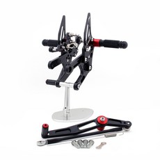 Yamaha YZF 600 R6 2006-2016 腳踏後移組，多種顏色可選，提升操控靈敏度, 黑色