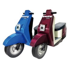 紙紮 台製摩托車 紙紮機車 附行照 封條, 玫紅色, 1個