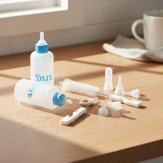 더번지 반려동물 수유 세트 애견젖병