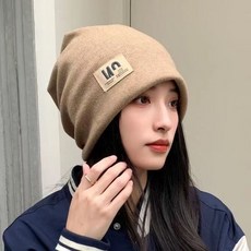 保暖針織堆堆毛線帽 冬季保暖套頭冷帽 男女同款防風月子帽 加絨