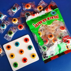 桃園出貨 萬圣節餅干 卡通造型 搞怪可愛小餅干 高顏值小孩子趣味零食糖果, 1個, 眼球糖【1袋*288克】約36顆