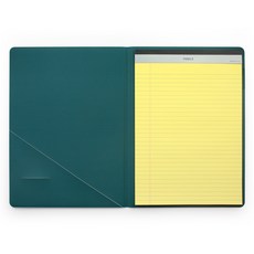 페니체 A4 메모패드 싱글 포켓 노트, 딥그린