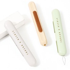 미니실뜯개 휴대용 실밥제거기 2in1 실끼우개, 색상랜덤