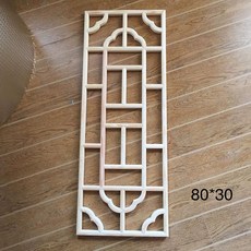 한옥 창호지문 문살 민속 파티션 문창살 창살 한지문, 80x30