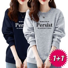 1+1 여성맨투맨 라운드넥 티셔츠 긴팔티 블라우스 맨투맨 티 ZBW26030614 38