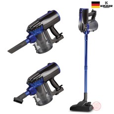크루거 유선 진공 핸디 스틱형 미니 소형 청소기 KVC-1985 강력파워 사이클론 사무실 가정 원룸 자취 오피스텔 등 다양한 공간, 단품