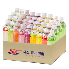 (서진프리미엄) 모구모구 9종혼합(사과+샤인머스켓+복숭아+리치+포도+망고+파인애플+딸기+멜론) 320mlx36ea, 320ml